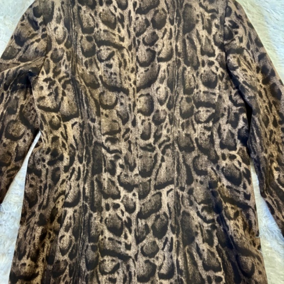 Lafayette 148 New York Animal Print Wool Blazer - Picture 5 of 10